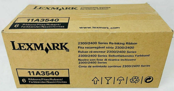 🆕 Rubans Lexmark 11A3540 Nylon Noir pour Imprimantes Matricielles - Neuf x6  Lexmark   