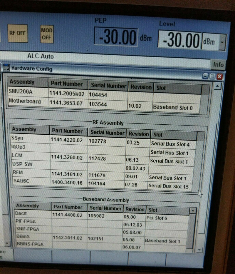 Générateur de Signaux Vectoriels ROHDE E SCHWARZ SMU200A - Hautes Performances  ROHDE & SCHWARZ   