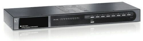 Level One KVM-0831 - Commutateur KVM 8 Ports VGA USB Neuf  8 ordinateurs/serveur  Leve One   