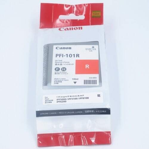 Cartouche D'Encre CANON PFI-101R Original Neuf Rouge 130ml ImagePrograf 5000  Canon   