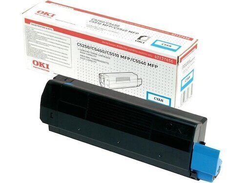 Toner OKI 42127456 Original Neuf Cyan 5000 Pages Pour OKI C5250 C5450 C5510 MFP  OKI   