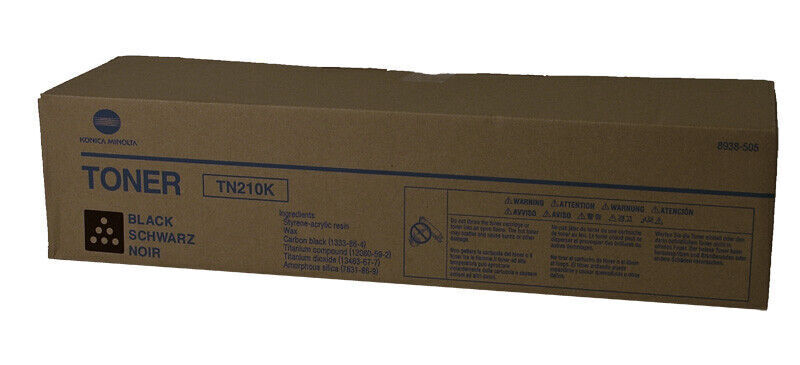 Toner Konica Minolta TN210K TN-210K Original Neuf Noir 20 000 Pages 8938-509  Konica Minolta   