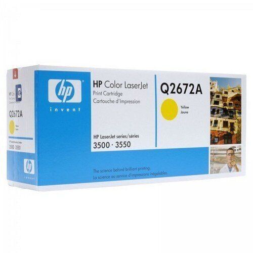 Toner HP Q2672A Original Neuf Jaune 4000 Pages Pour HP LaserJet 3500 3550  HP   