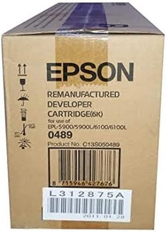 Developer Cartridge EPSON C13S050489 S050489  Original Noir Neuf 6000 Pages  Epson   