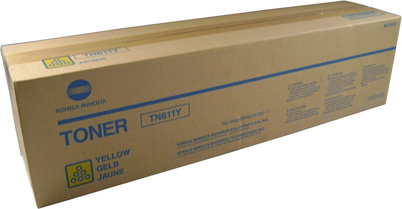 Toner Konica Minolta TN611Y A070250 Original Neuf Jaune 27 000 Pages  Konica Minolta   