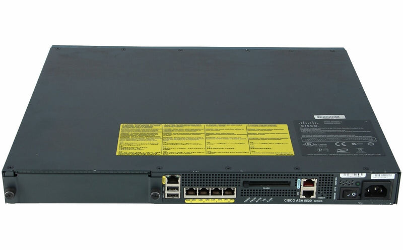 ParFeu Cisco ASA5520-BUN-K9 ASA 5520 Appareil avec SW, HA, 4GE+1FE, 3DES/AES  Cisco   