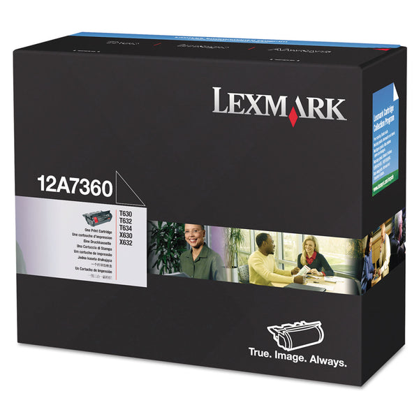 📦 Toner Lexmark Original 12A7360 Noir Haute Capacité - Neuf (Carton Ouvert)  🖨  Lexmark   