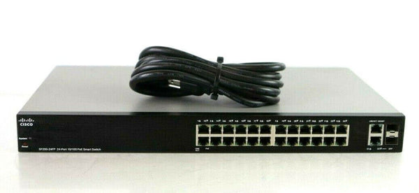 🌐 CISCO SF200-24FP-NA - Switch PoE+ Smart 24 Ports 10/100 🌐 Cisco