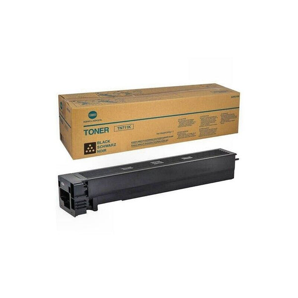 🖨️ Toner Noir Konica Minolta TN711K A3VU150 Original Neuf Carton Ouvert 🖨️ Konica Minolta