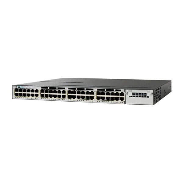 🔌 Switch Cisco WS-C3750X-48T-L V05 Avec 2 PSU + Module C3KX-NM-10G 🔌 Cisco