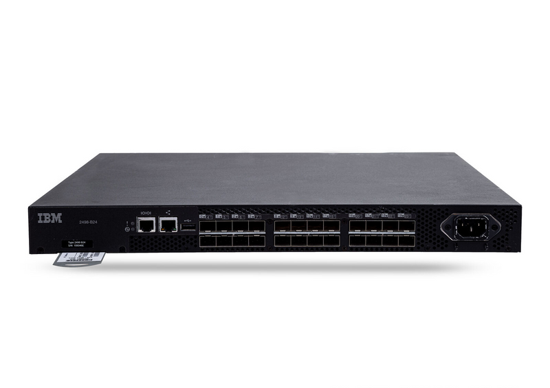 🔌 Commutateur Fibre Channel IBM 2498-B24 Occasion – Idéal pour Pièces Détachées IBM