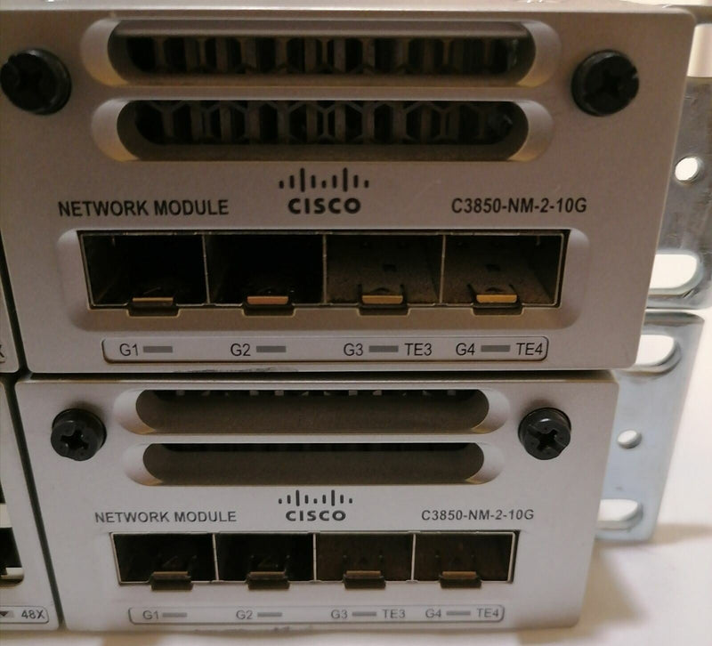 Lot de 2 Cisco Catalyst WS-C3850-48F-L 48 v07 - Psu 1100W - Module C3850-NM2-10G Informatique, réseaux:Réseau d'entreprise, serveurs:Commutateurs, concentrateurs:Commutateurs réseau Cisco   